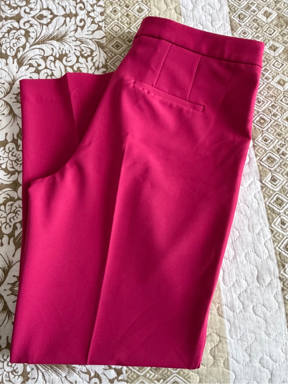 Zac & Rachel Bright Fuchsia Straight Leg Dress Pants - Picture 5 of 5